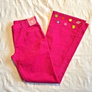 Gymboree girls size 12 pink corduroy bottom flare leg, Candy Shoppe line NWT